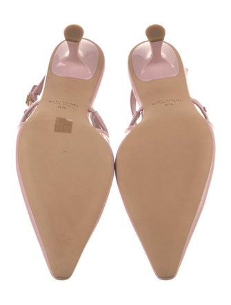 Kate Spade New York Leather Bow Accents Slingback Pumps