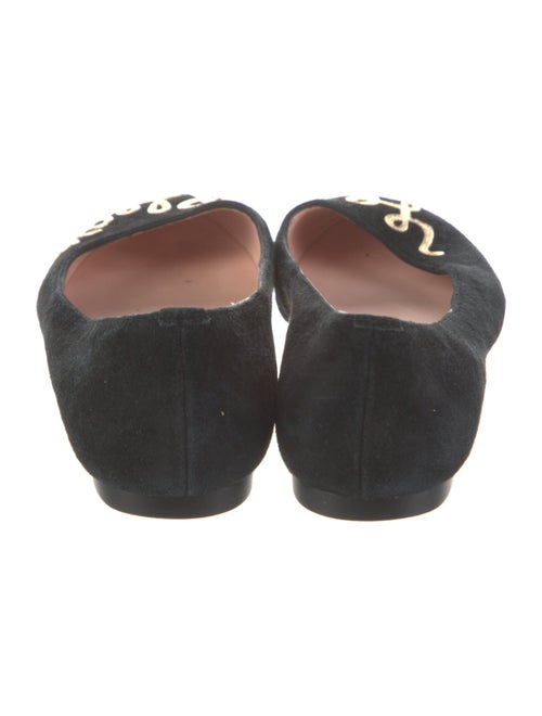 Kate Spade New York Suede Crystal Embellishments Ballet Flats