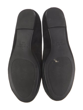 Kate Spade New York Suede Crystal Embellishments Ballet Flats