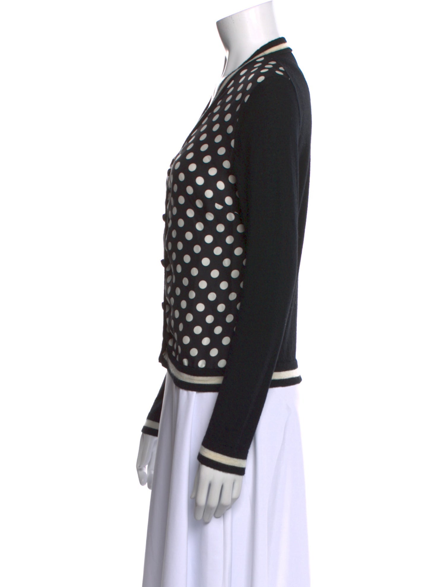 Kate Spade New York Silk Polka Dot Print Sweater