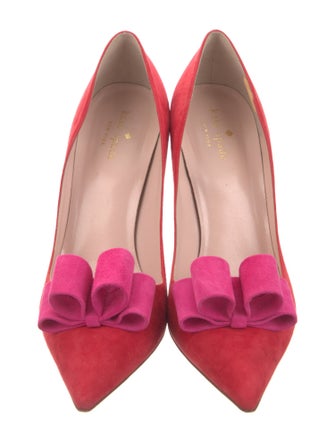 Kate Spade New York Suede Bow Accents Pumps