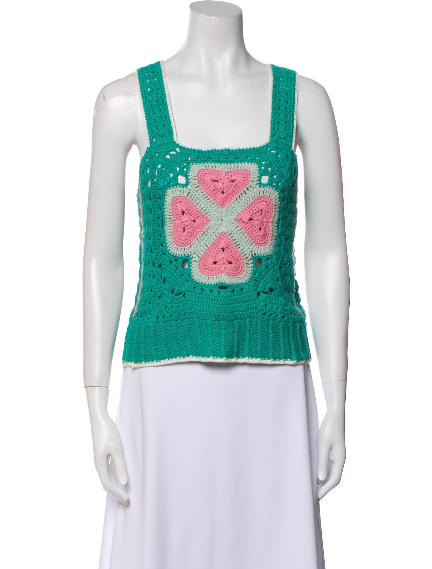 Kate Spade New York Patterned Square Neckline Sweater