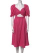 Kate Spade New York Square Neckline Midi Length Dress