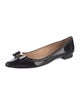 Kate Spade New York Patent Leather Bow Accents Ballet Flats