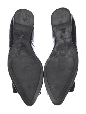 Kate Spade New York Patent Leather Bow Accents Ballet Flats