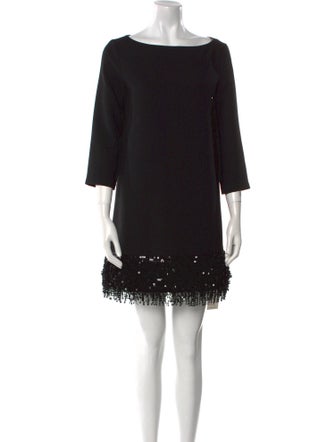 Kate Spade New York Bateau Neckline Mini Dress