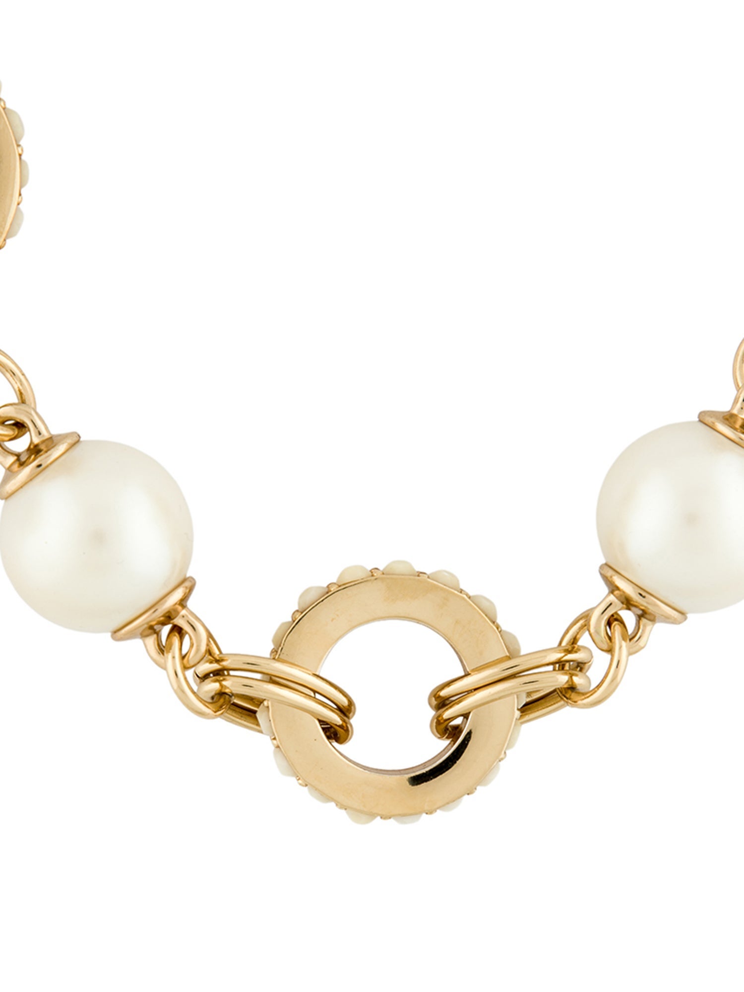 Kate Spade New York Resin & Faux Pearl Collar Necklace