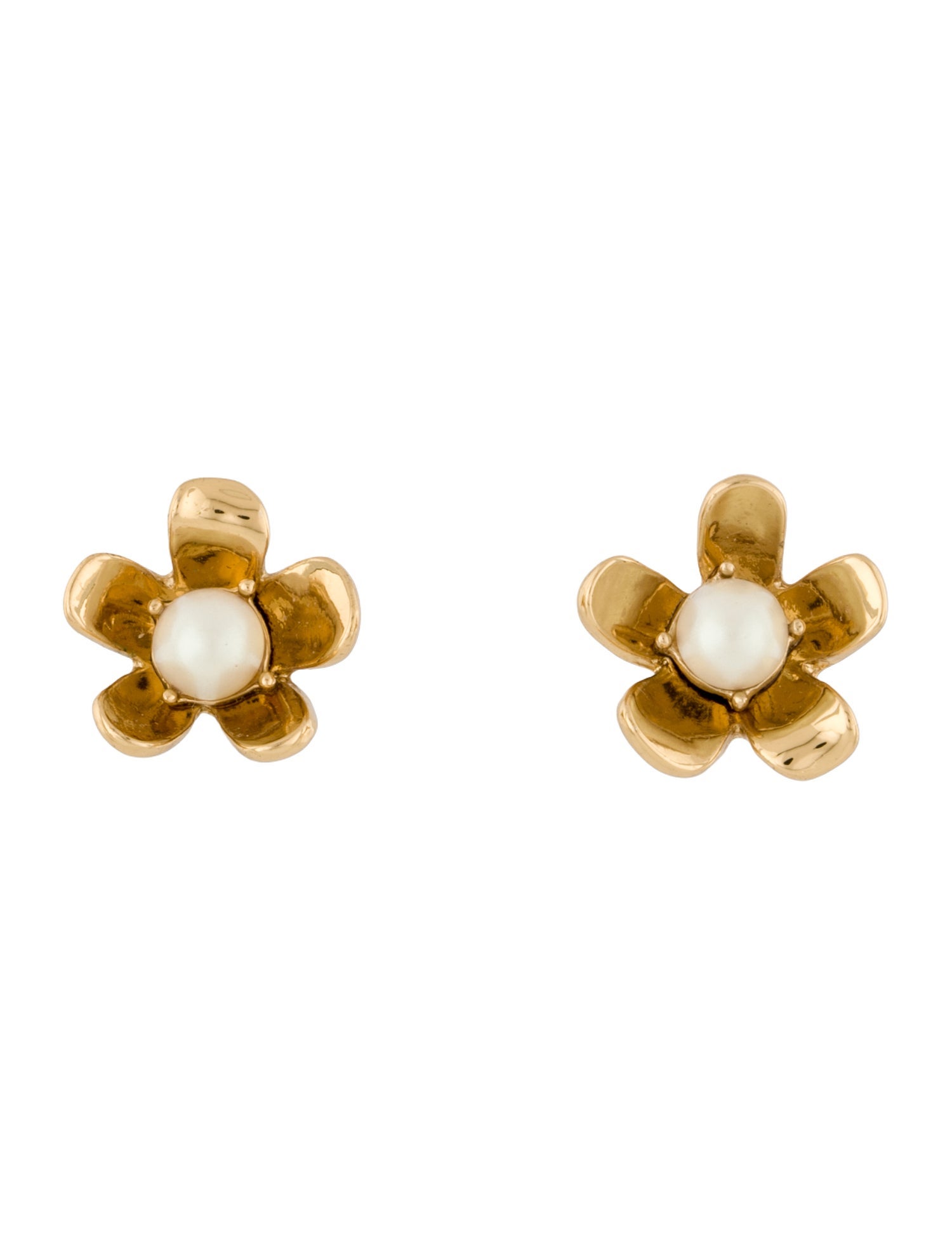 Kate Spade New York Faux Pearl Floral Stud Earrings