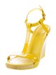 Kate Spade New York Patent Leather T-Strap Sandals