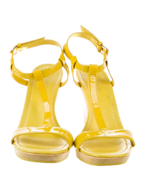 Kate Spade New York Patent Leather T-Strap Sandals