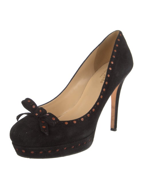 Kate Spade New York Suede Bow Accents Pumps