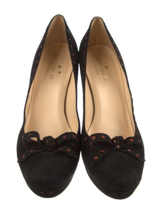 Kate Spade New York Suede Bow Accents Pumps