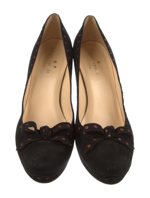 Kate Spade New York Suede Bow Accents Pumps