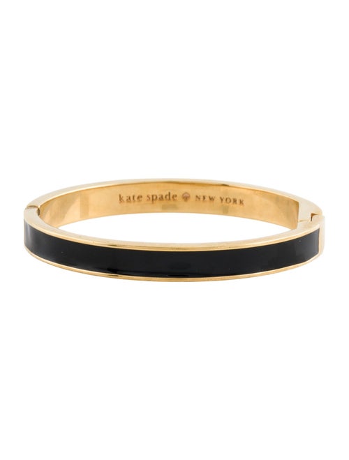 Kate Spade New York Enamel 'An Ace Up Your Sleeve' Hinged Bangle Bracelet