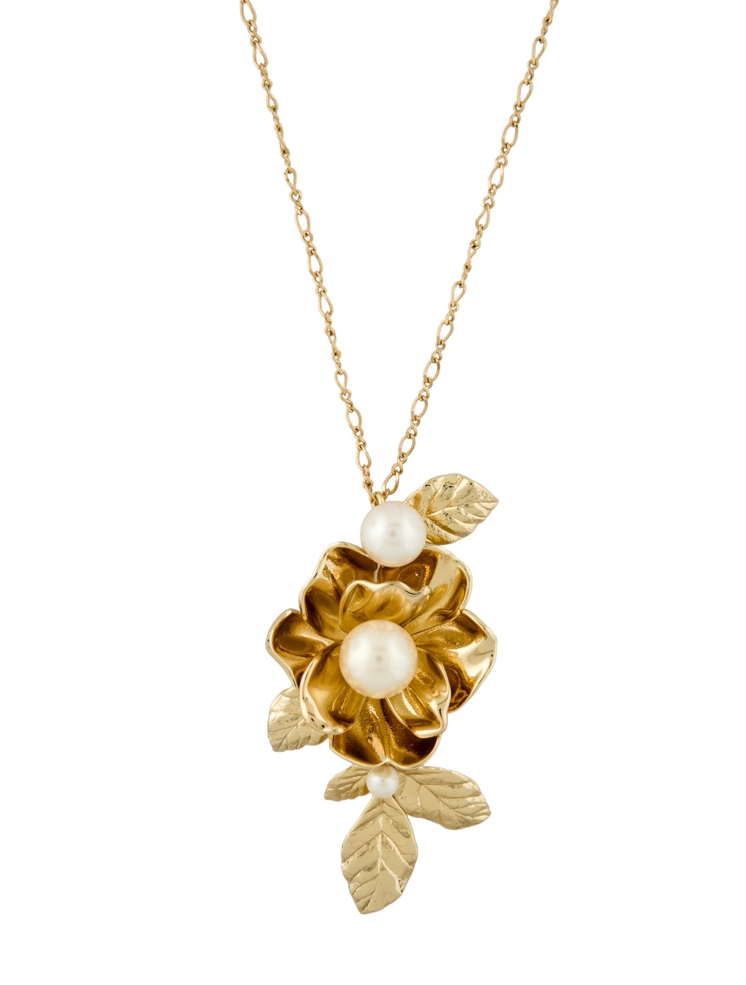 Kate Spade New York Faux Pearl Lavis Blooms Pendant Necklace