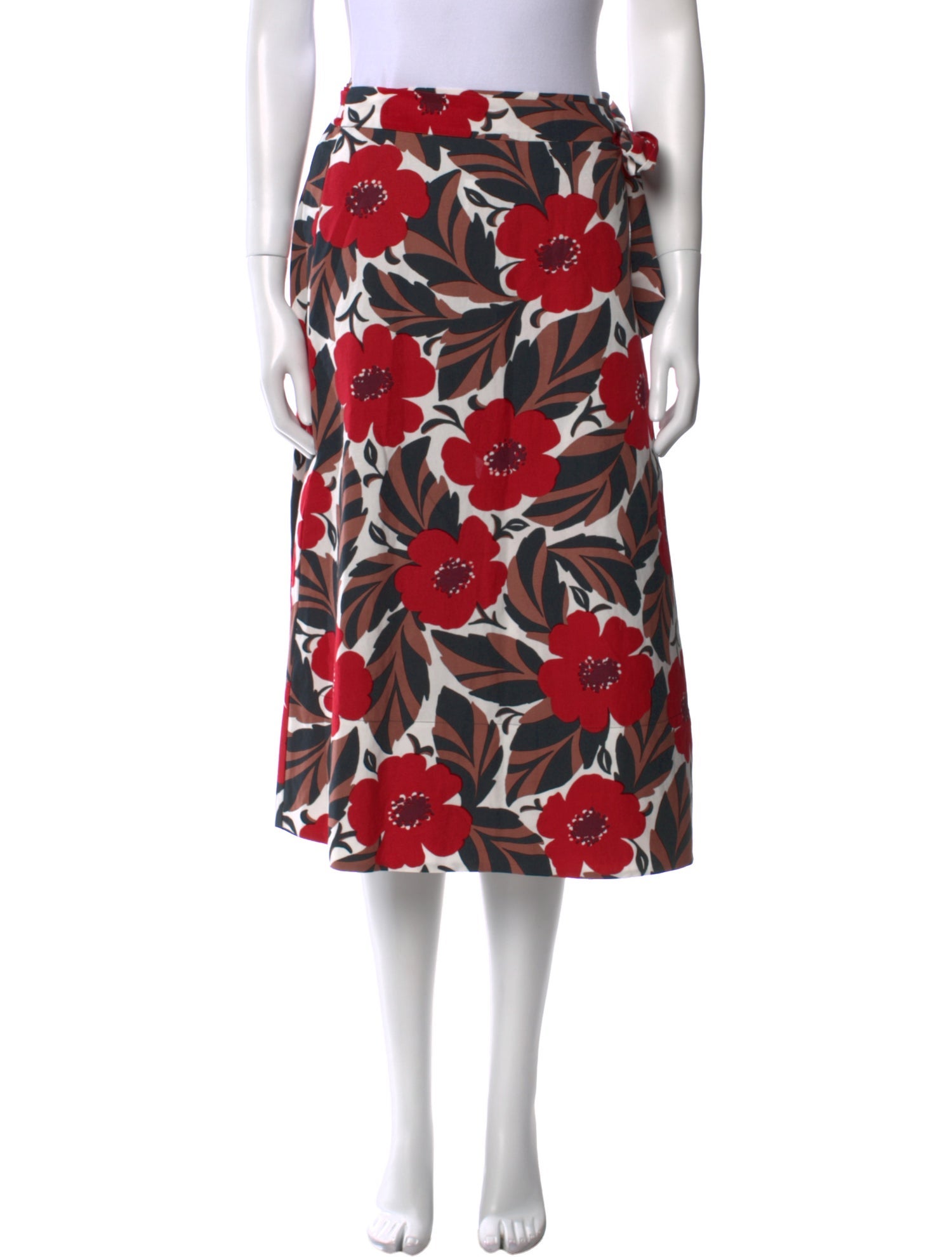 Kate Spade New York Floral Print Midi Length Skirt