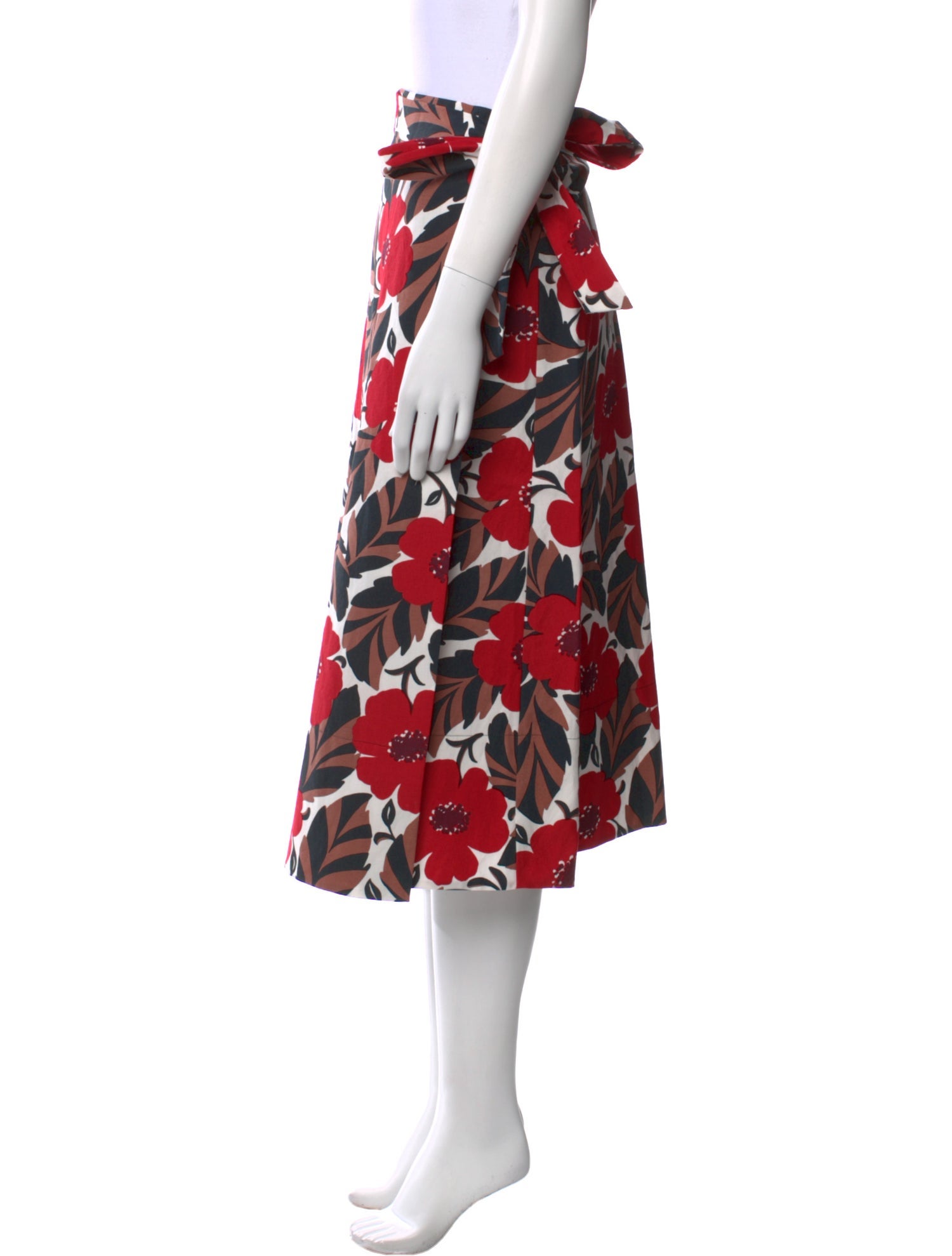 Kate Spade New York Floral Print Midi Length Skirt