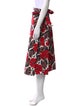 Kate Spade New York Floral Print Midi Length Skirt