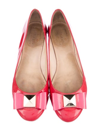 Kate Spade New York Leather Bow Accents Ballet Flats