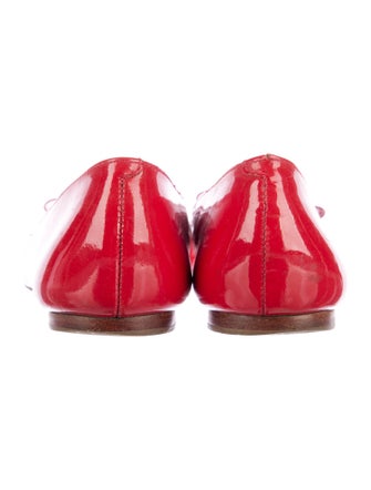 Kate Spade New York Leather Bow Accents Ballet Flats