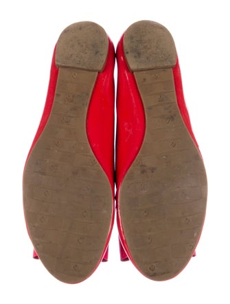 Kate Spade New York Leather Bow Accents Ballet Flats