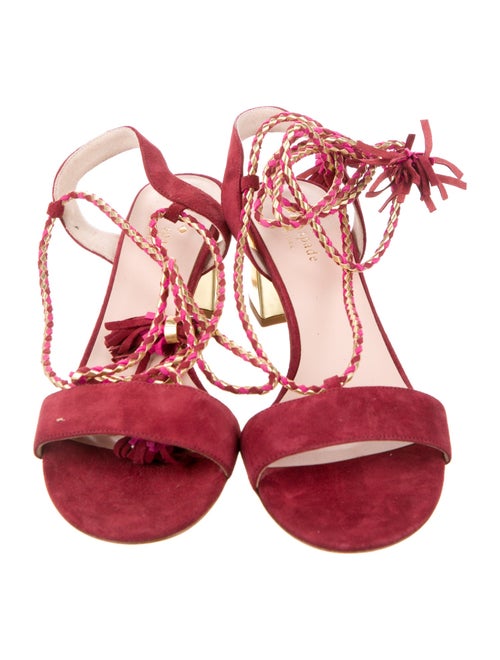 Kate Spade New York Suede Tassel Accents Sandals