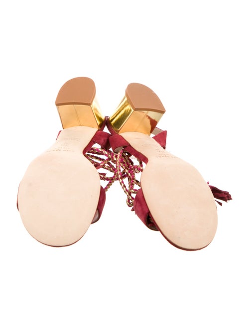 Kate Spade New York Suede Tassel Accents Sandals