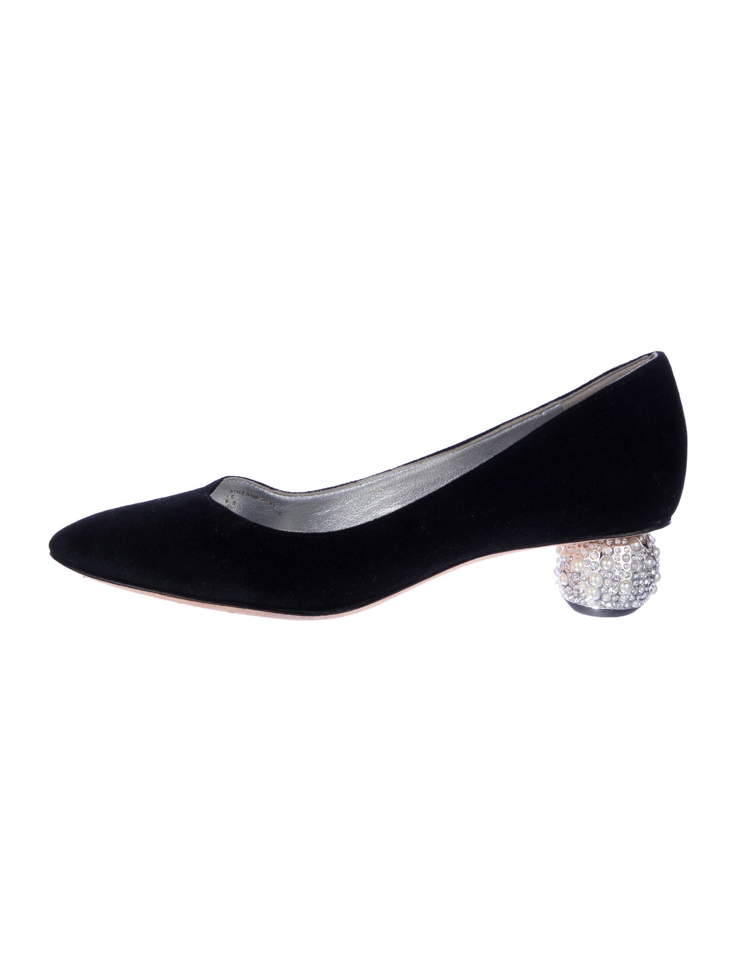 Kate Spade New York Suede Crystal Embellishments Pumps