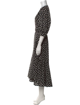 Kate Spade New York Polka Dot Print Long Dress