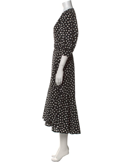 Kate Spade New York Polka Dot Print Long Dress