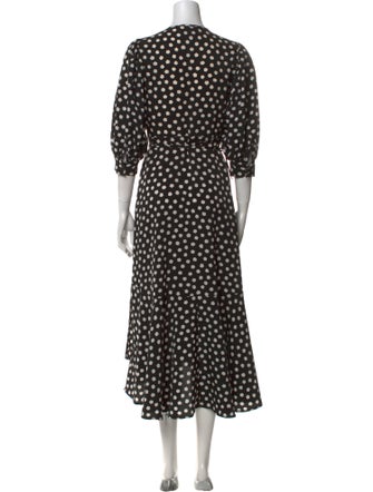 Kate Spade New York Polka Dot Print Long Dress
