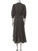 Kate Spade New York Polka Dot Print Long Dress