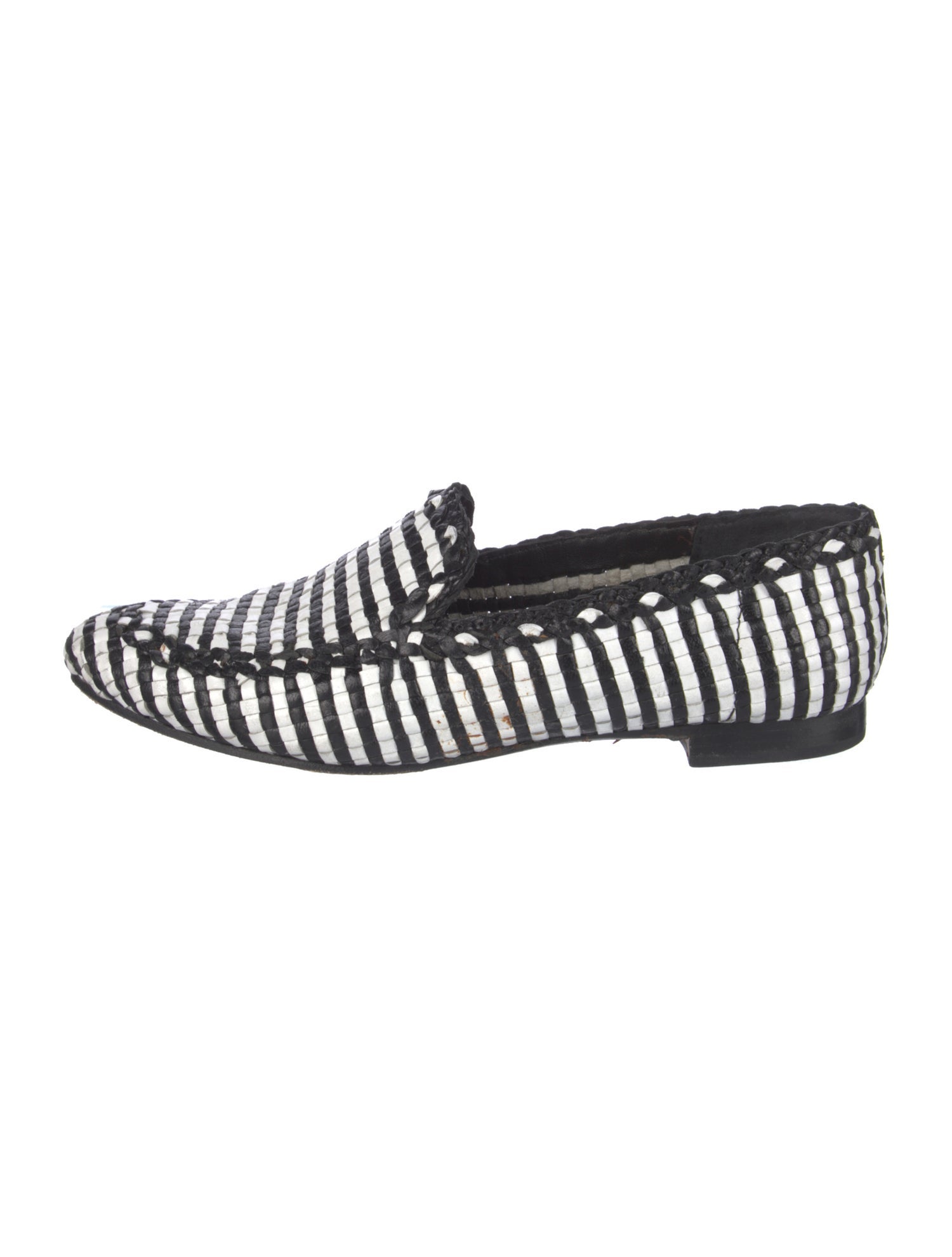 Kate Spade New York Leather Striped Loafers