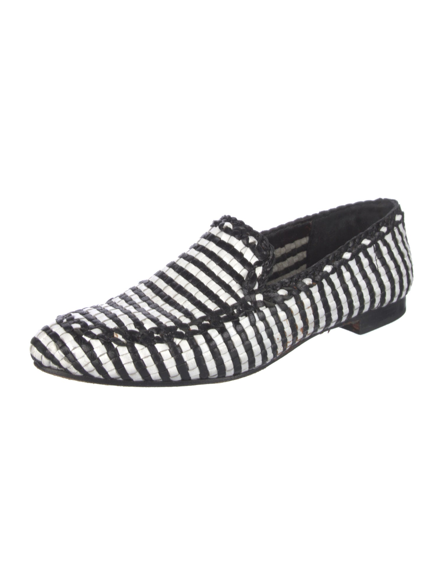 Kate Spade New York Leather Striped Loafers
