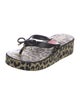 Kate Spade New York Rubber Animal Print Flip Flops