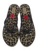 Kate Spade New York Rubber Animal Print Flip Flops