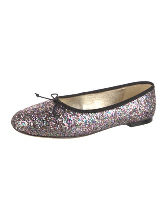 Kate Spade New York Glitter Bow Accents Ballet Flats
