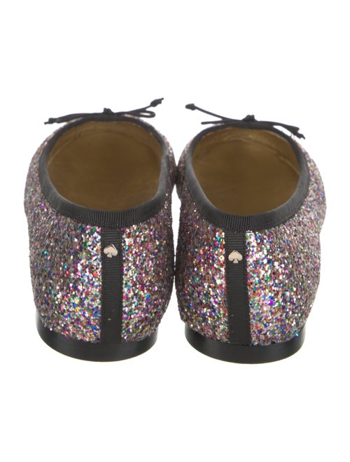 Kate Spade New York Glitter Bow Accents Ballet Flats