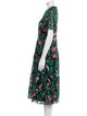Kate Spade New York Floral Print Midi Length Dress