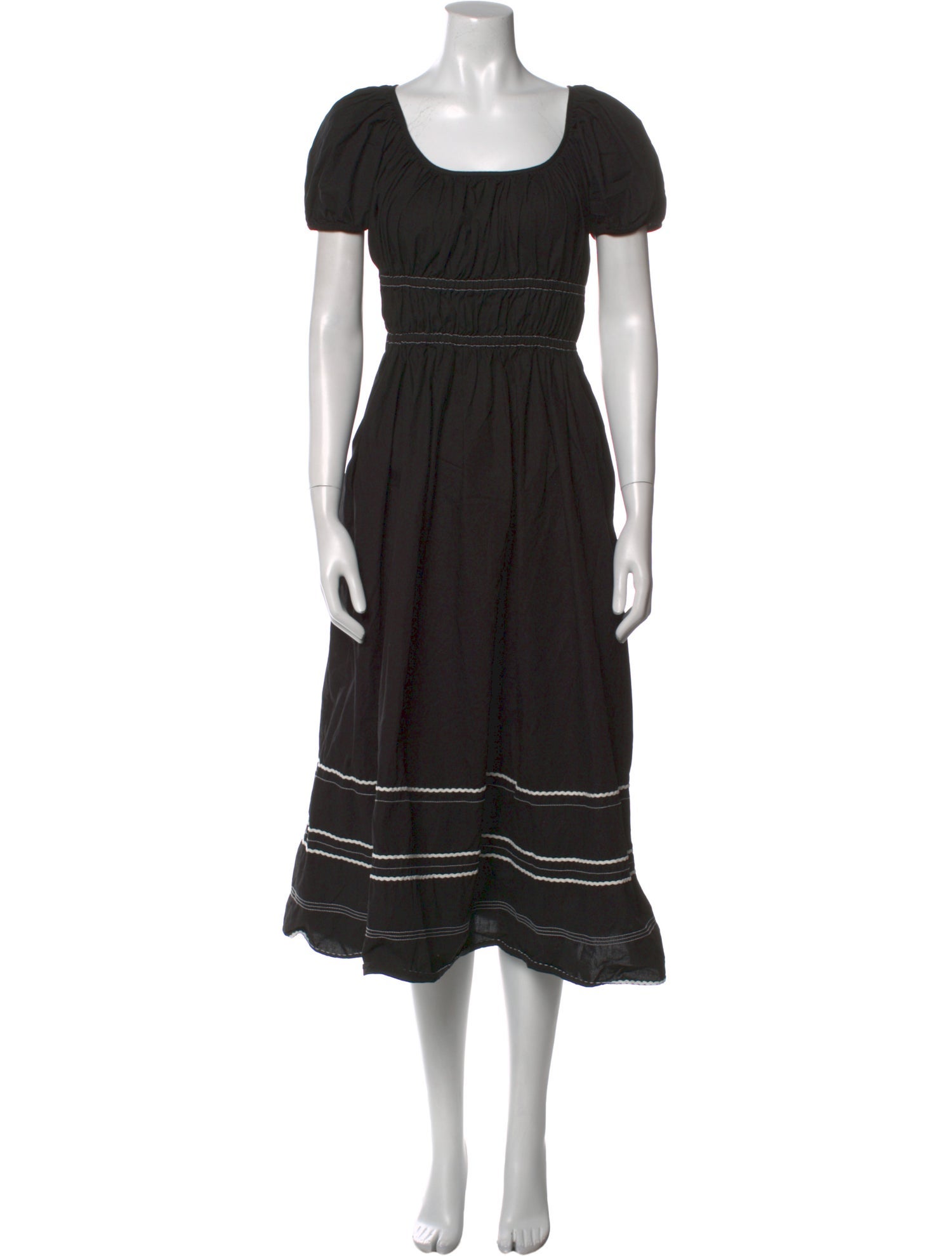 Kate Spade New York Scoop Neck Midi Length Dress