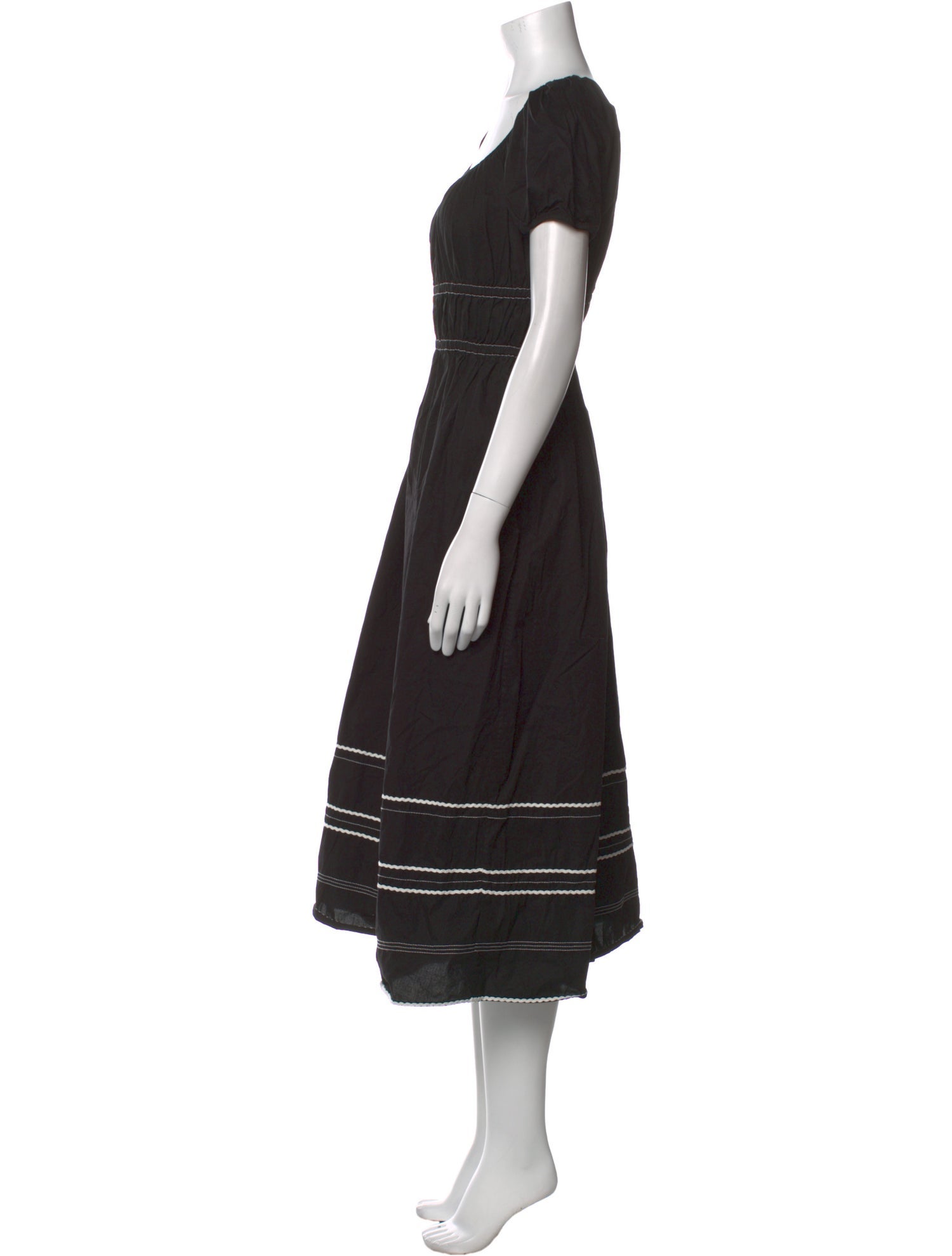 Kate Spade New York Scoop Neck Midi Length Dress