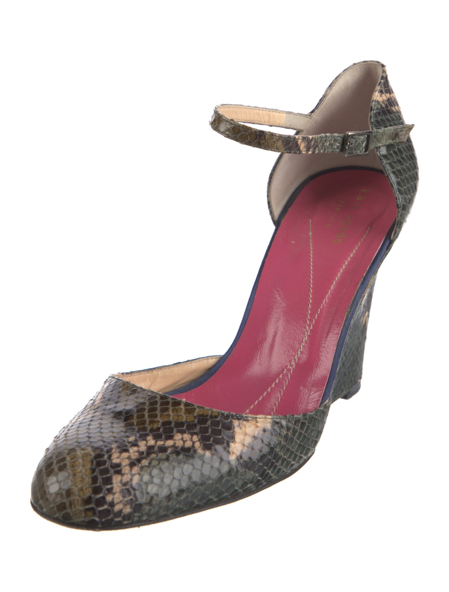 Kate Spade New York Leather Animal Print D'Orsay Pumps