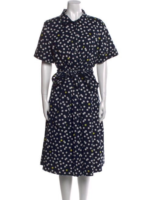 Kate Spade New York Polka Dot Print Midi Length Dress