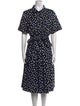 Kate Spade New York Polka Dot Print Midi Length Dress