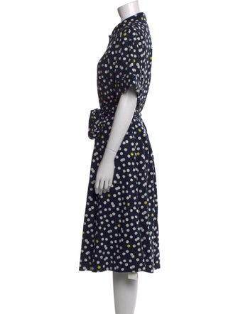 Kate Spade New York Polka Dot Print Midi Length Dress
