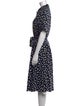 Kate Spade New York Polka Dot Print Midi Length Dress