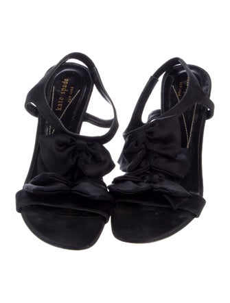 Kate Spade New York Satin Bow Accents Slingback Sandals