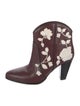 Kate Spade New York Leather Animal Print Western Boots