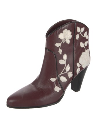 Kate Spade New York Leather Animal Print Western Boots