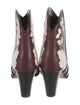 Kate Spade New York Leather Animal Print Western Boots